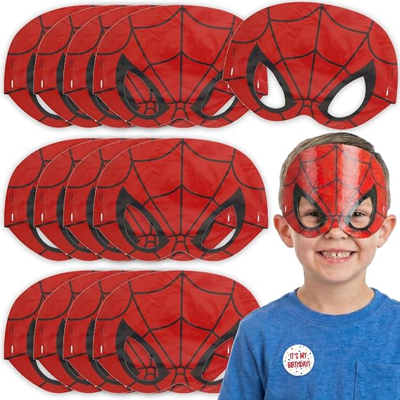 Unique Spiderman Party Favors and Birthday Decorations - Spider Man Masks - Officially Licensed