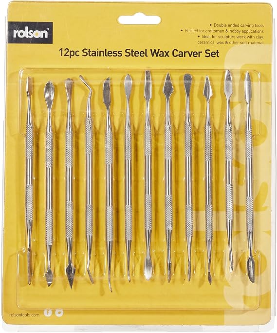 Rolson 59137 12 pc Wax Carver Set