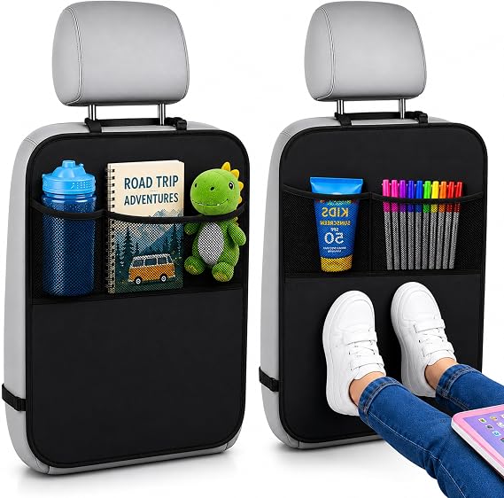 EcoNour Car Kick Mats Back Seat Protector