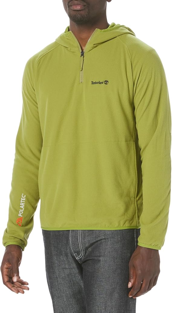 Timberland Men's Polartec 1/4 Zip Hooded Fleece