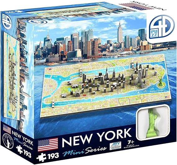4D Cityscape Mini Puzzle (193 Piece), New York
