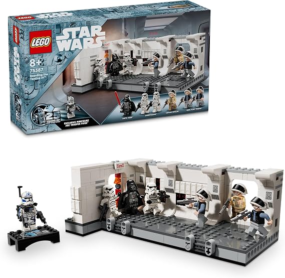 LEGO Star Wars Tantive IV’e Biniş 75387 – 8 Yaş ve Üzeri Kız ve Erkek Çocukları için, Darth Vader Dahil 7 Minifigür İçeren Yaratıcı Oyuncak Yapım Seti, Çocuklar için Doğum Günü Hediyesi (502 Parça)