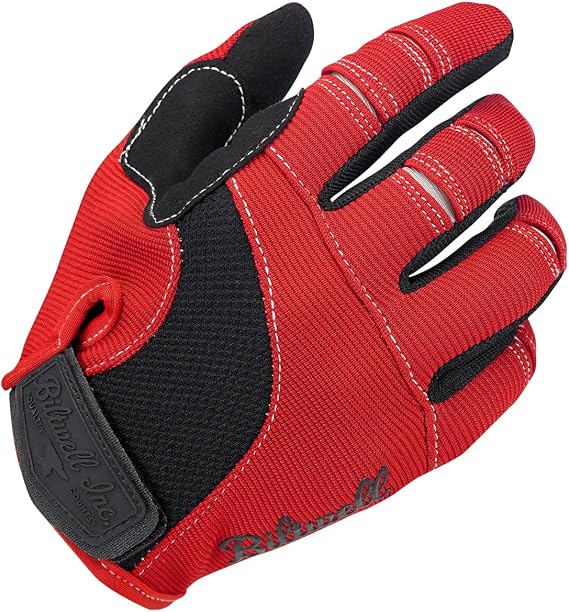 Biltwell Moto Gloves | Motorcycle Gloves | Abrasion Resistance | Breathable Fabric | Open Cuff