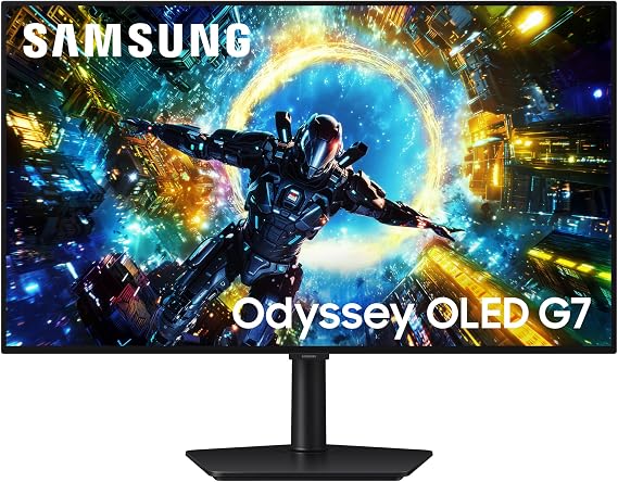 Samsung Odyssey OLED G73SH 32" 4K UHD Gaming Monitor, 0.03ms, Dual 330Hz 165Hz Refresh, Gsync Compatible, Freesync Premium Pro, HDMI 2.1, Displayport, 3840x2160, Height Adjust, LS32HG732SUXXU