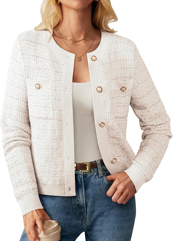 GRACE KARIN Women's Fall Cardigan Sweaters Button Knit Jackets