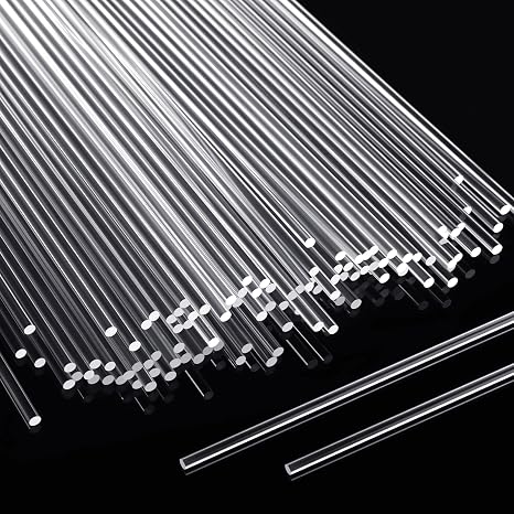 120 Pcs Clear Acrylic Sticks, 10 Inch, 3 mm Acrylic Rods for Cake Pop