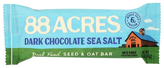 88 Acres Dark Chocolate Sea Salt Seed Bar, 1.6 OZ