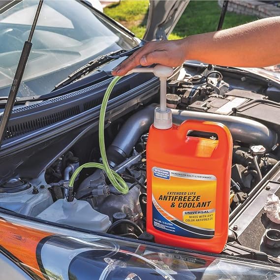 Fluid Pump for Standard Quart Bottles, 8cc Per Pump Stroke, Transmission Fluid Pump with 3rd Hand Adapter, Transfer Gear Oil, Transmission and Differential Fluid. (28mm)