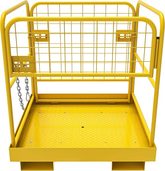 YITAMOTOR 36 "x36" Forklift Safety Cage, 1200lbs Man Basket Work Platform