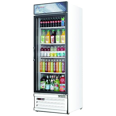 EMGR20 24-3/4' Single Swing Glass Door Reach-in Merchandiser Refrigerator, 20-Cubic Feet, NSF