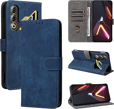 Compatible with ZTE Nubia Neo 3 GT 5G Case Cover,Compatible with ZTE Nubia Neo 3 GT 5G Phone Case,PU Leather, Flip Case Cover Blue