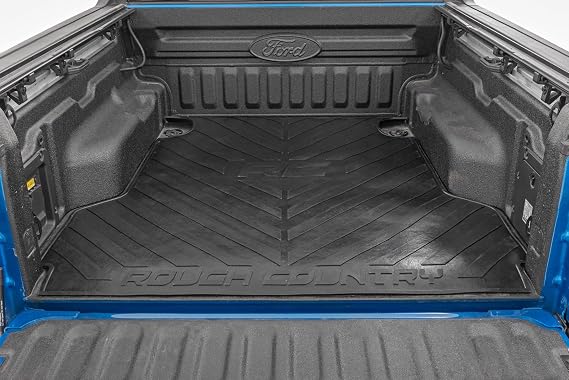 Rough Country Truck Bed Mat for Ford Maverick (2022-2026) Fits 4'6" Bed, Non-Slip, Tear-Resistant Heavy-Duty Rubber, Non-Slip Protection