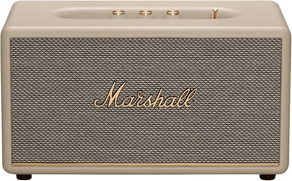 Marshall Stanmore III Bluetooth Home Speaker - Loud Stereo Sound with Bass and Treble Controls | Plug-in Powered | Record Player Compatible | RCA and 3.5mm Aux Inputs - Cream