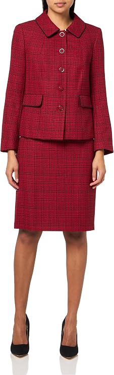 Le Suit Women's One Button Blazer & Skirt, 2pc Set