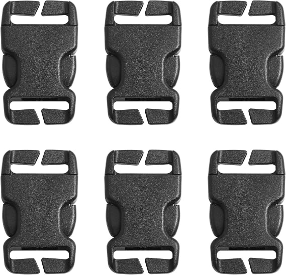 Quick Release Buckle 6PCS Multi-Size Plastic Buckle Repair Kit No Sewing Required for 20mm/0.79in Backpack Bag Strap