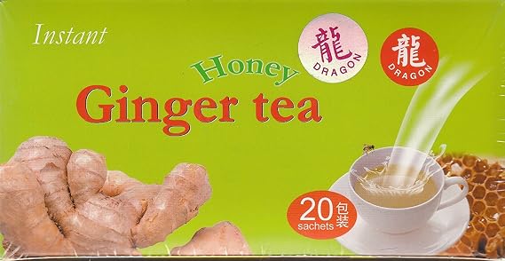Dragon Instant Honey Ginger Tea, 0.63 oz., 20 Bag