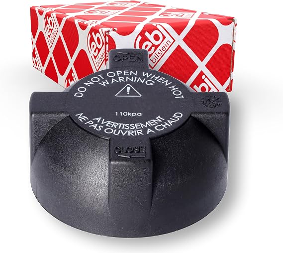 febi bilstein 02269 Radiator Cap for coolant expansion tank, pack of one, blue