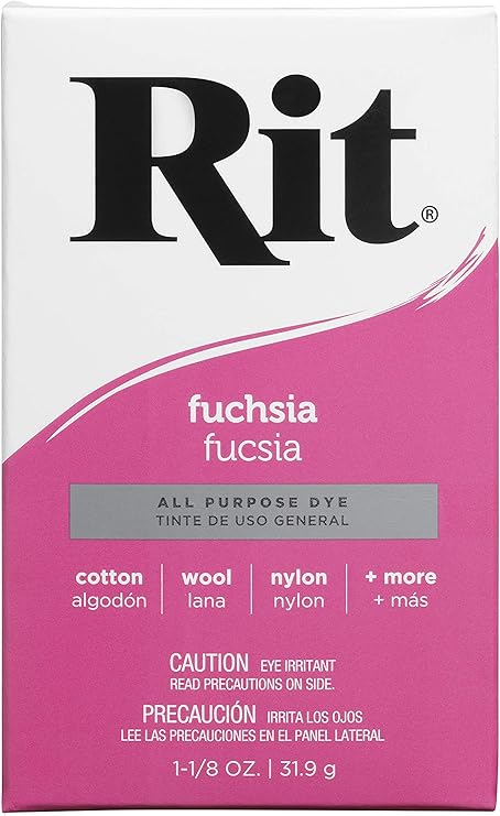 Rit, Fuchsia Purpose Powder Dye, 1-1/8 oz