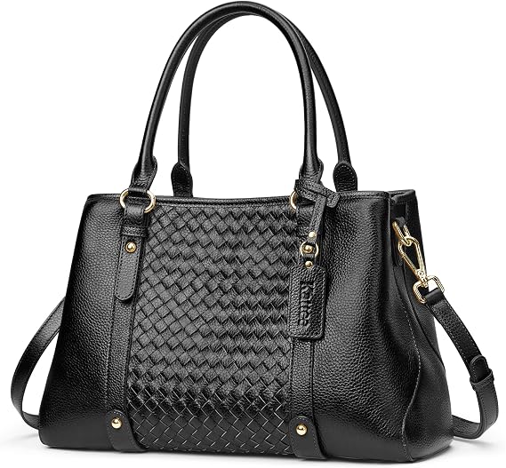 Kattee Women Soft Leather Satchel Top Handle Crossbody | Soft genuine leather hobo with top handle, shoulder strap, and versatile style for work,commuting,shopping,and travel.
