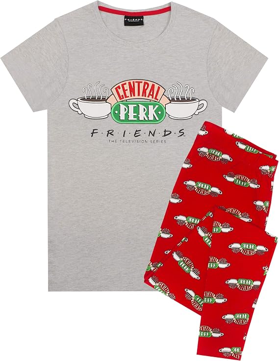 FRIENDS Central Perk Pajamas for Women Cafe TV Show Ladies PJ Set