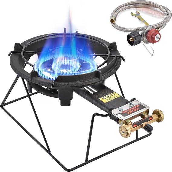 ARC 13" Cast Iron Wok Burner, 0-20 PSI Regulator w/Dual Rings