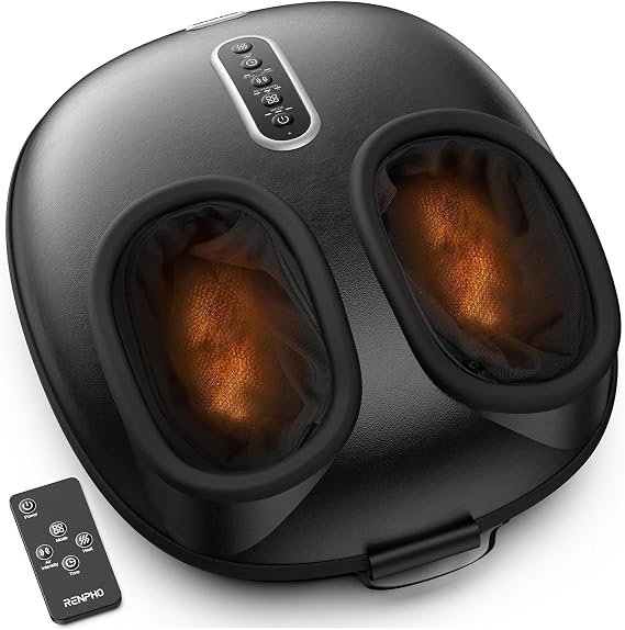 RENPHO Shiatsu Foot Massager with Heat & Remote, At-Home Foot Relaxation