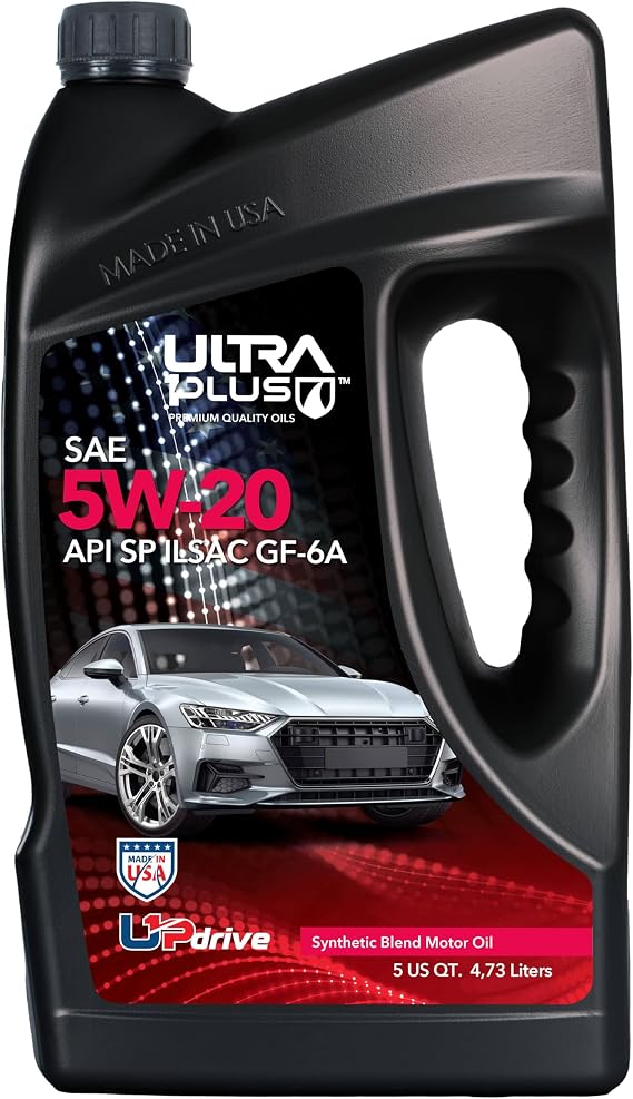 SAE 5W-20 Synthetic Blend Motor Oil API SP ILSAC GF-6A 5 Quart Jug