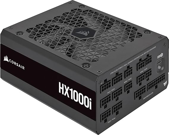 CORSAIR HX1000i ATX 3.1 PCIe 5.1 1000W Power Supply Black