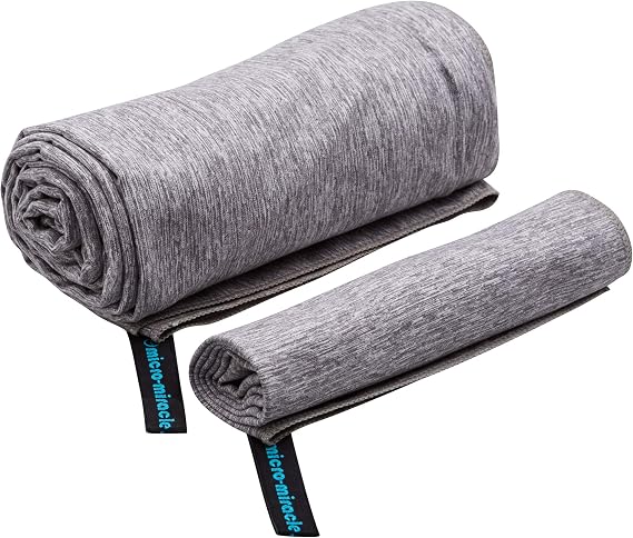2-Pack Microfiber Towel - XXL Travel Quick Dry and Extra Soft Microfiber Towels, Lightweight and Compact for Gym, Swim Practice, Travel, Backpacking, Camping, RV, Beach, Camping