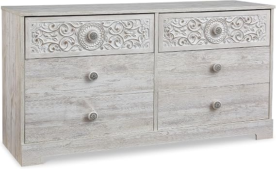 Signature Design by Ashley Paxberry Boho Dresser, Whitewash