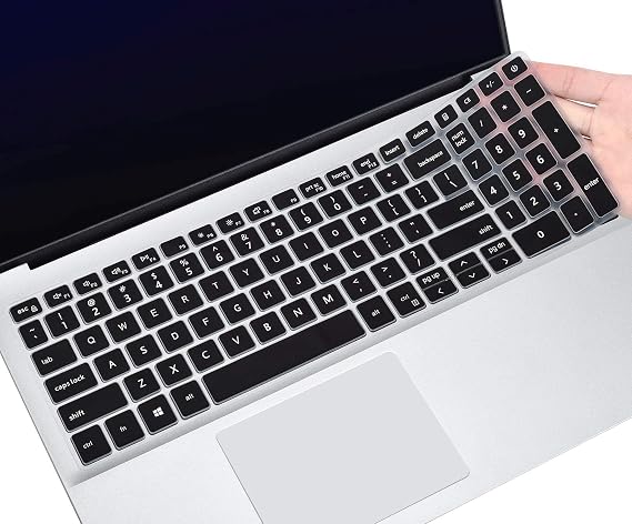 Keyboard Cover for 15.6 17.3 Dell Inspiron 15 17 3501 3505 5501 5502 5505 5508 5584 5590 5593 5598 7000 7590 7591 7501 7506 7706, Dell G15 5510 5515 5520 5521 5525 5530 5535, Vostro 15 Skin