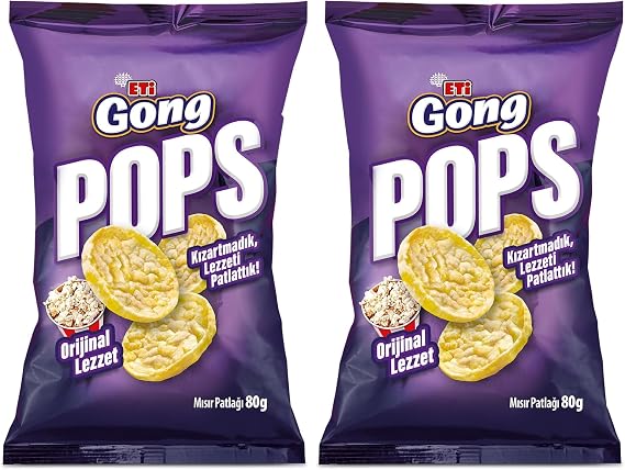 Eti Gong Pops Popcorn 80g 2 pack