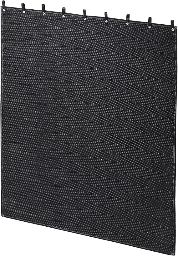 MABOZOO Studio Sound Blanket, Large Soundproof Blanket with Grommets, Heavy Duty Sound Dampening Noise Reducing Divider for Workshop, Basement, Laundry, Acoustic (Black, 72x40'')