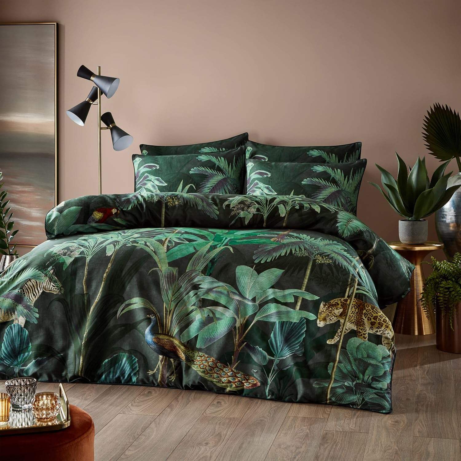 Paoletti Siona Super King Duvet Cover Set, Cotton, Multi
