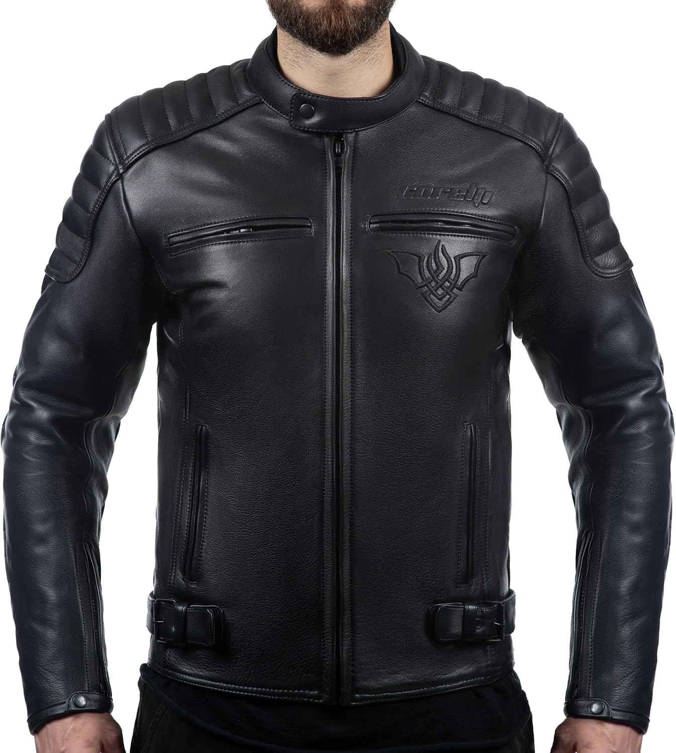 Dracula Black Motorcycle Leather Jacket