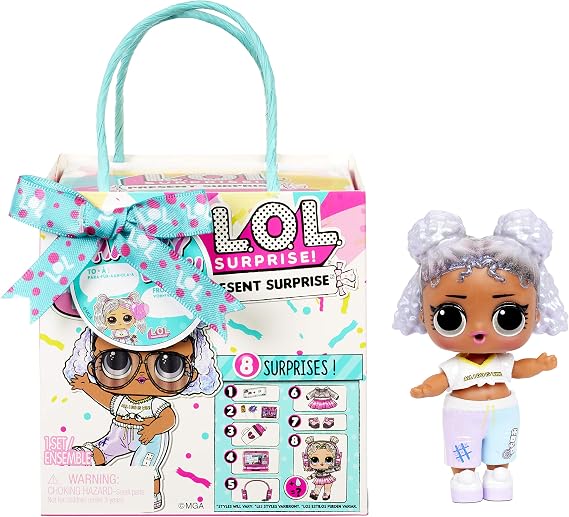 L.O.L. Surprise! Present SurpriseTM Series 3 Birthday Month Theme with 8 Surprises (2 Sticker Sheets)