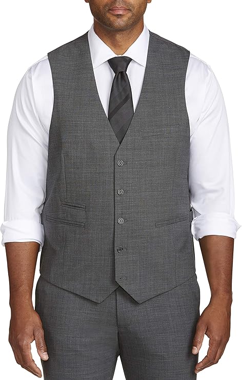 DXL Synrgy Big and Tall Performance Suit Vest Sizes 1XL - 7XL