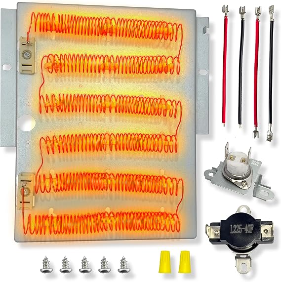 Upgraded 503978 61927 964p3 Dryer Heating Element Thermostat ThermalFuse Compatible with Speed Queen Amana Maytag Crosley,Replacement For 61928 510329 ADE3SRGS173TW01 ADE3LRGS171TW01 ADE30RGS171TW01