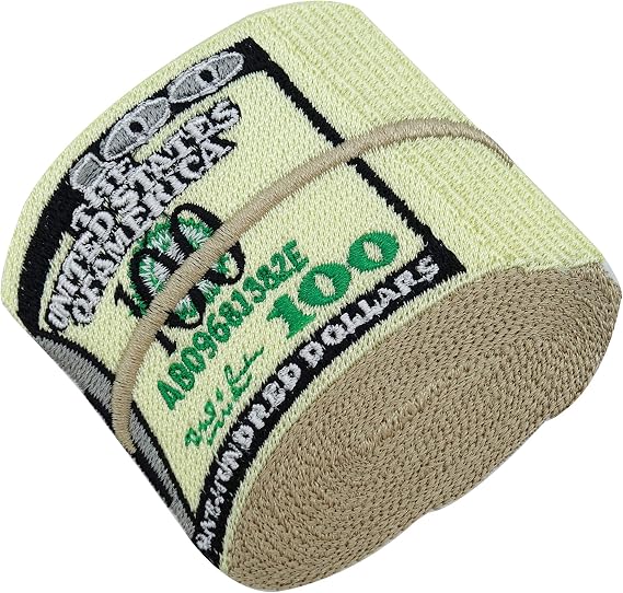 $100 Money Bundle Iron-On Patch | Money Embroidery Patch, Iron on Patches, Dollar Bills ironable Patch, Money Badges Finally Home
