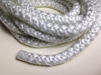 38 Wood Stove Door Gasket, Round Fiberglass Rope Seal 10 ft. roll Regular Density