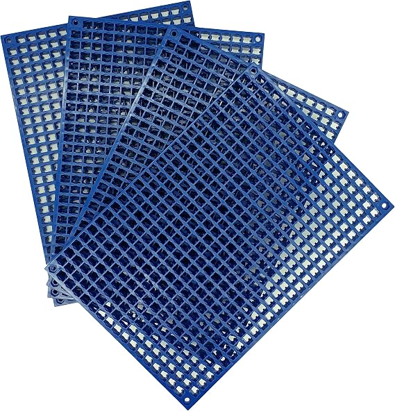 Organizer Genie - Four Blue Pegboard Set to organize your Sockets, Wrenches, Pliers, Screwdrivers, Bits and All Other Tools Large