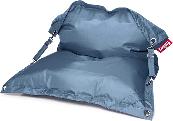 Fatboy Buggle-Up Bean Bag Lounge Chair, Jeans Light Blue