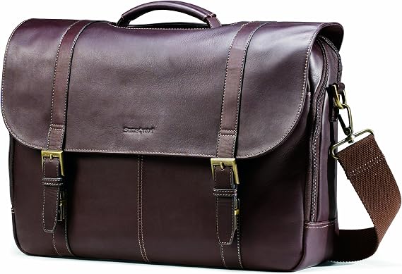 Samsonite Unisex - Adult Columbian Leather Flapover Case