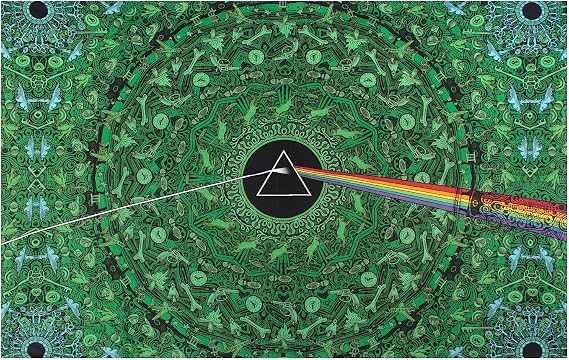 Sunshine Joy Pink Floyd The Dark Side Of The Moon Tapestry Lyrics Green 60x90 Inches