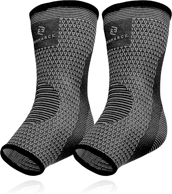 Benmarck Achilles Tendon Support Brace, Plantar Fasciitis Sock, Ankle Compression Sleeve For Running, Tendonitis and Flat Feet Relief