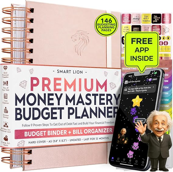 Budget Planner & Monthly Bill Organizer, Income & Expense Tracker Notebook