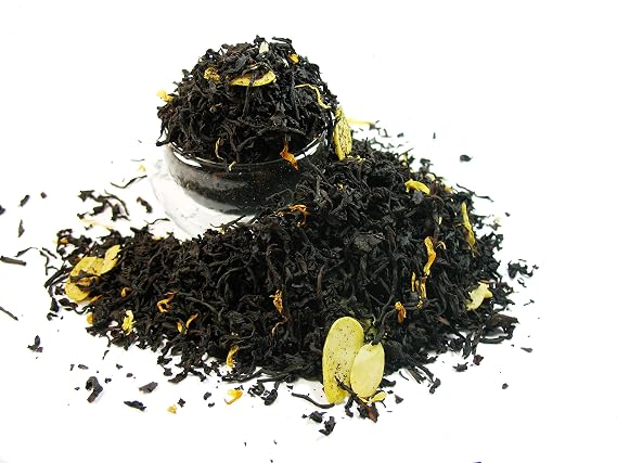 Almond Black Tea, a royal touch of raw almond aroma. 1 LB Bag.