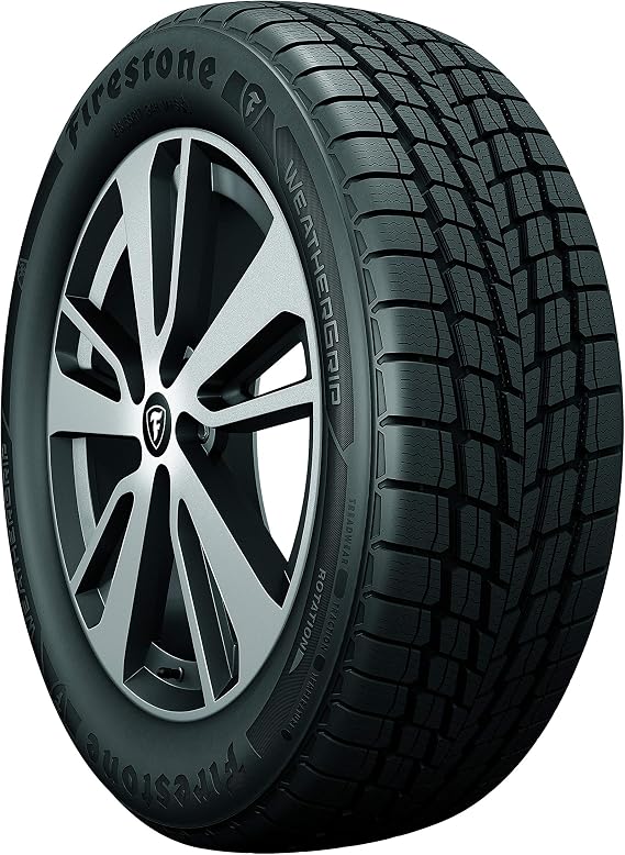Firestone WeatherGrip All-Weather Touring Tire 215/60R16 95V | Passenger Touring All Weather Traction 95V Rated Standard Load Radial Construction Black Sidewall Tire