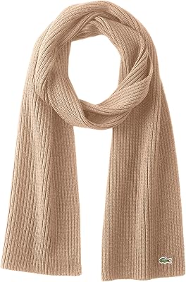 Lacoste Mens Mens Green Croc Wool Scarf