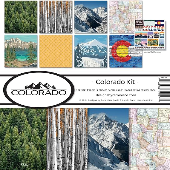 Reminisce Colorado Scrapbook Collection Kit